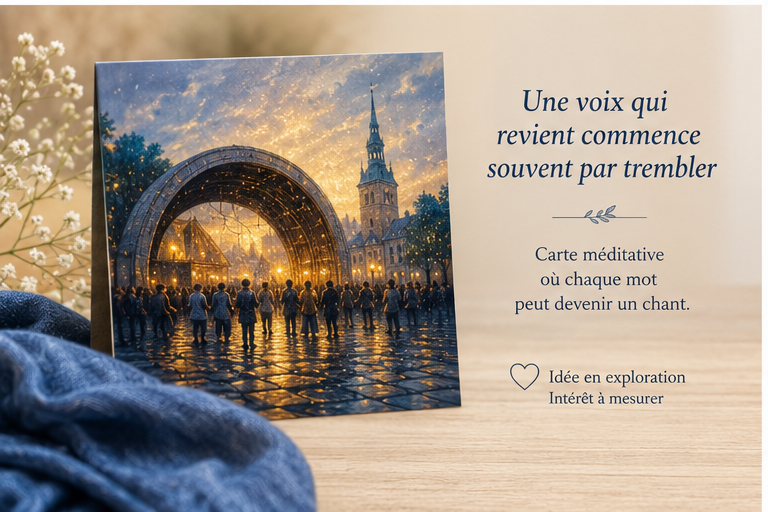 Carte méditative — La voix qui revient