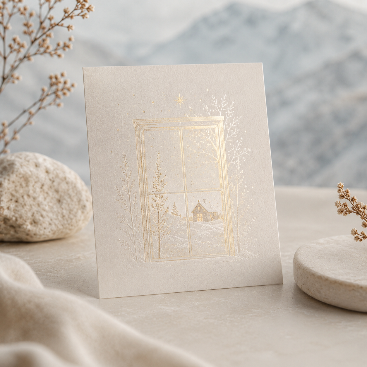 La carte blanche qui revele une lumiere