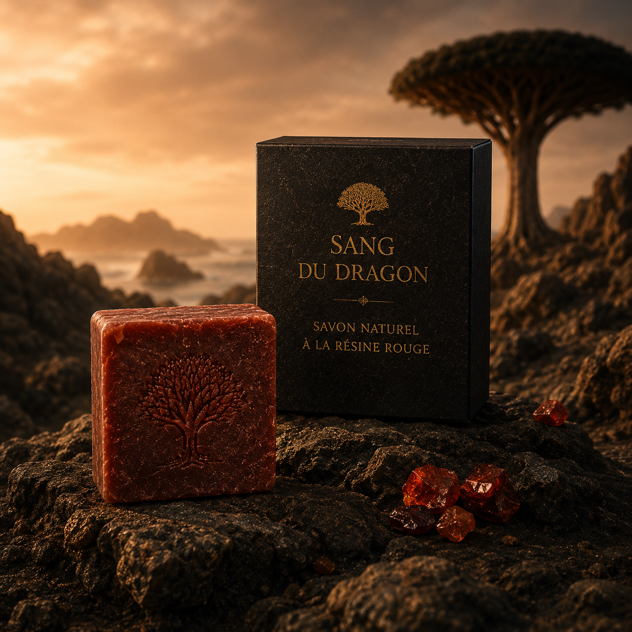 Sang du Dragon — Savon naturel à la résine rouge