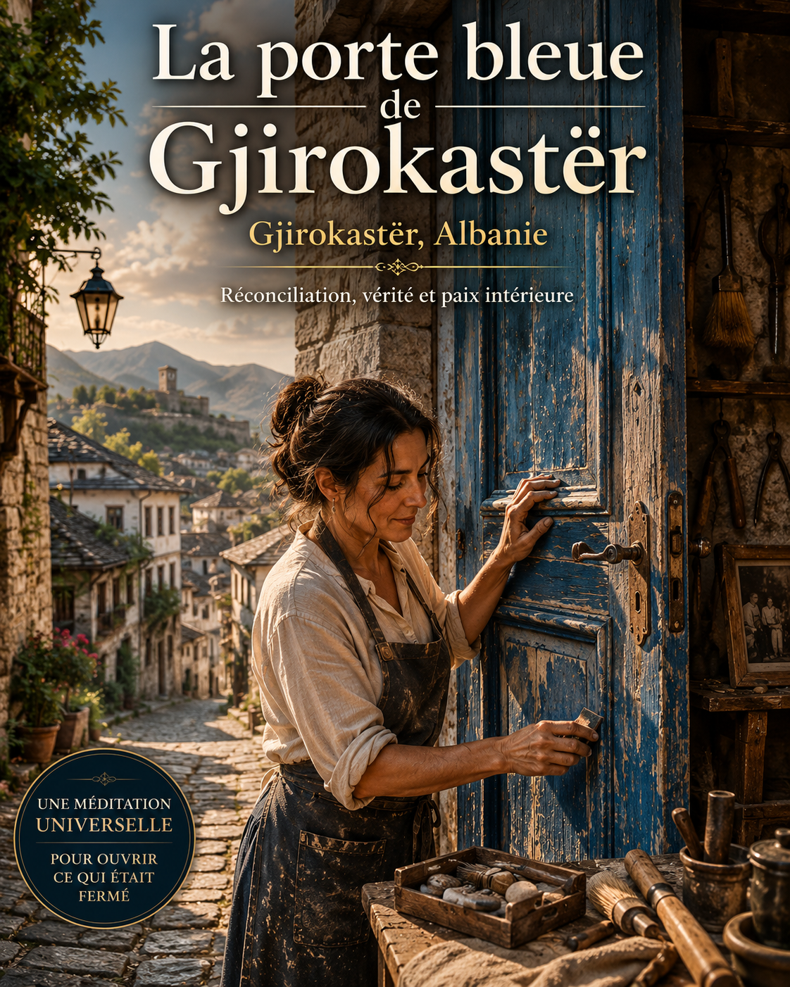 🚪 La porte bleue de Gjirokastër