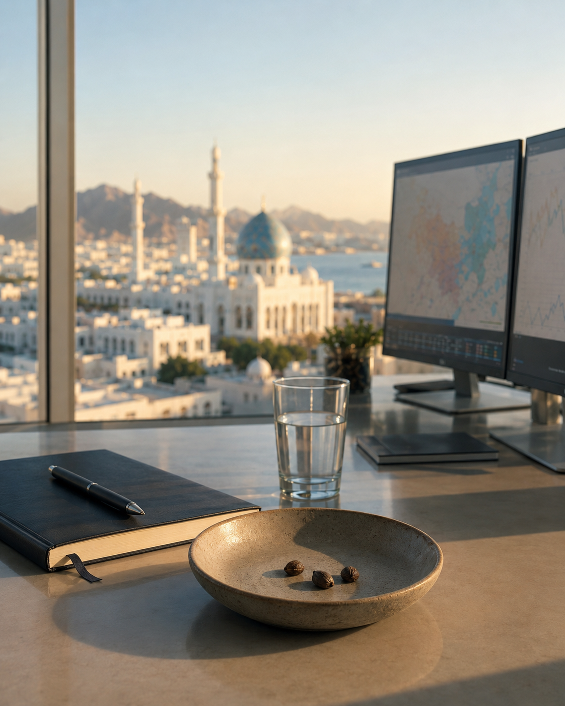 Les trois graines sur le bureau de Samira